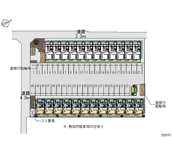 ★手数料０円★小牧市村中　月極駐車場（LP）